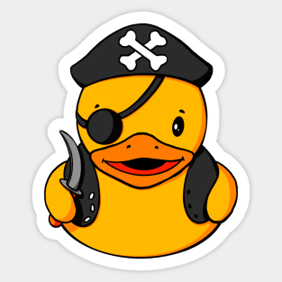 Pirate Rubber Duck Sticker